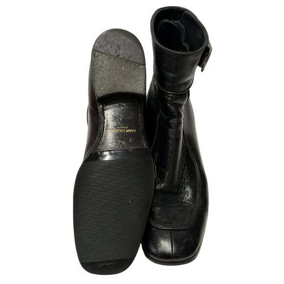 $2190 Saint Laurent miles bootie baby boots size 10 / 40 - Picture 3 of 6